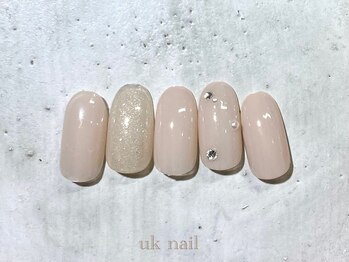 ユーケーネイル(uk nail)/シンプルアート6500円
