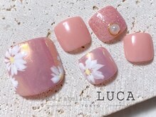 ネイルアトリエルカ(nail atelier LUCA)/W-62 シェラックフラワーネイル
