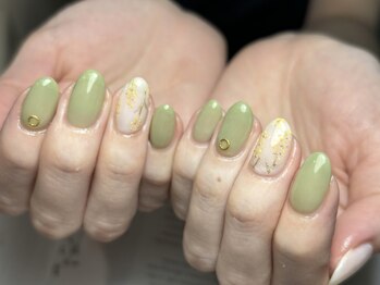 サロンドファン(salon de Fan)/春おすすめ♪ミモザネイル