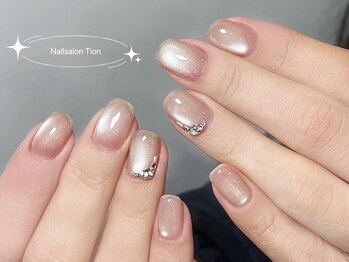 オンブレフレンチ・冬ネイル