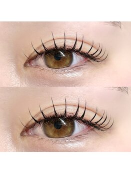 サロンムーン(Salon Moon)の写真/【すっぴんも可愛く♪】美しい仕上がりと持続力で自信のある目元へ！自然なフラットラッシュが大人気★