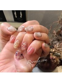 押し花nail