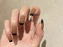 アイネイルズ 天神今泉店(I-nails)/【sana.i】ブラウンフレンチ