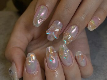オーロラネイル/キラキラネイル