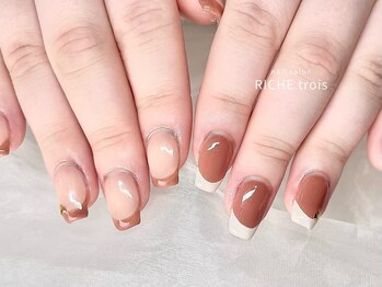 カフェオレカラーフレンチ