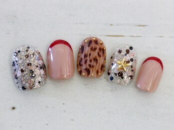 クワイ(Qui)/MIXラメとレオパード