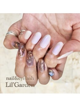 リルガーデン 新宿南口(Lil' Garden)/オーロラ×ニュアンス凹凸