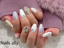 ネイルズアリー 立川店(Nails ally)/ドリームパウダー×ストーン