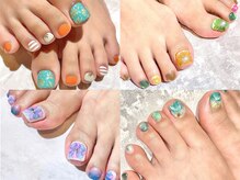 キャンアイ ドレッシー 横須賀中央店(Can i Dressy)の雰囲気（フットネイルもアート豊富に取り揃えております♪）