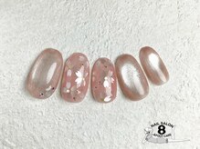 ネイルエイト 新百合ヶ丘(nail8)/春桜ネイル　ピンクマグデザイン