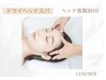 【平日限定】ドライヘッドスパ30分（頭首肩）￥4400→￥3850