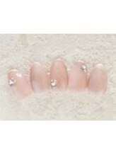 ホワイトネイル 鳳店(WHITE NAIL)/ラメフレンチ/シンプルネイル