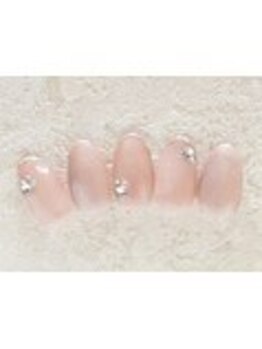 ホワイトネイル 鳳店(WHITE NAIL)/ラメフレンチ/シンプルネイル