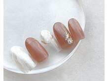 ワンアンドオンリー(One&Only)/ニュアンス×ミラーラインネイル