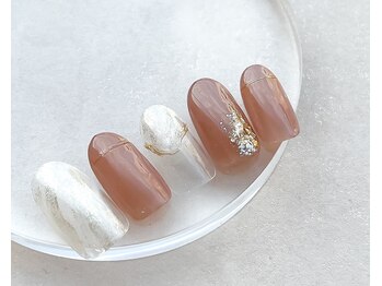 ワンアンドオンリー(One&Only)/ニュアンス×ミラーラインネイル