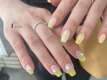 アイネイルズ 吉祥寺店(I nails)/イエローフレンチ[吉祥寺]