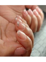 スクール(SCOOL)/2023 秋冬 ガラスフレンチネイル