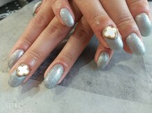 朱花 プルバイシュカ(fle by 朱花)/キラキラワンカラー