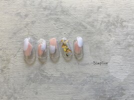 塗りかけネイル