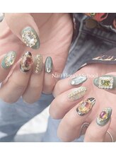 ネイルフローラアンドスクール/オーダーアート7980円