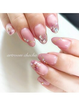 アートルーム チャチャ(artroom chacha)/☆夏☆ニュアンスシェルネイル!