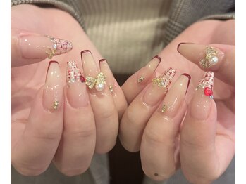 アディクト オオホリ(ADDICT OHORI)/ツイードネイル