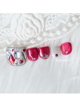 たゆ ネイル(たゆnail)/ストーン埋め尽くしネイル
