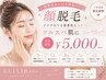 【SUMMER SALE】顔脱毛　メイクノリも密着度も上がりツルスベ肌に