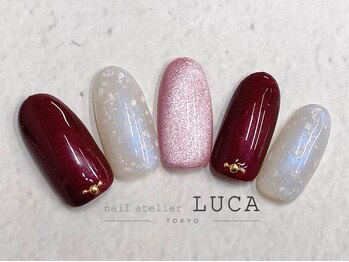 ネイルアトリエルカ(nail atelier LUCA)/W-365　大人可愛い秋冬ネイル