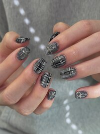 チェックネイル