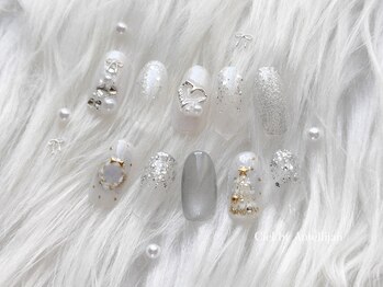 キラキラクリスマスネイル