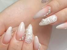 クイーンズネイルサロン(Queen's nail salon)/チップ長さだし持ち込みデザイン