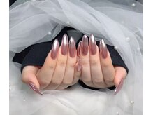 マルチューネイル 池袋(MARUCHU NAIL)/モテ可愛オーロラミラーパウダー