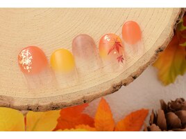 5000円　紅葉ネイル　秋
