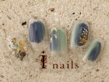 アイネイルズ 町田店(I nails)/塗りかけニュアンスブルー6480円
