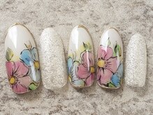 ネイリックス アヴェニール(NAILX avenir)/水彩風フラワー