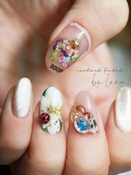ネイルアート エクリ(Nail Art:Ecrit)/春ネイル