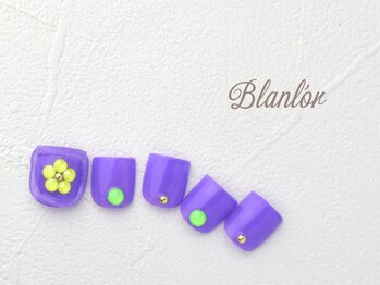 ネイルサロン ブランロール 白金店(Nail Salon Blanl'or)/FOOT 梅雨に負けないPOP NAIL