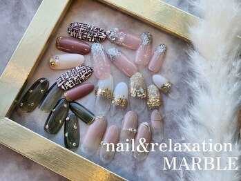 ネイルアンドリラクゼーション マーブル(MARBLE)/定額ネイル¥6150
