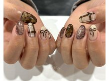 ネイルサロン ティフィン(tiffin)/～ガーリーブラウンネイル～