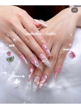 アイスリン(Aislinn)/ピンク×ちゅるんネイル