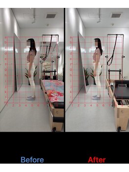 ピラティスエルエー(pilates LA)/たった1回のビフォーアフター