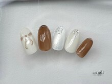 アンドラッシュ アンドネイル 本郷三丁目駅前店(and lash/and nail)/シンプル全体アート/ベーシック