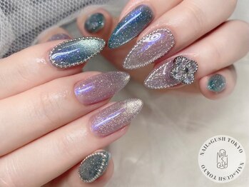 オーロラ/キラキラ/韓国ネイル