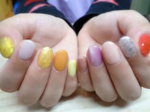 アミュリー ネイル アトリエ(Amury nail atelier)/メタリック アシメ トレンド