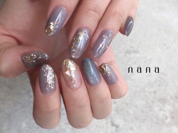 ナナ 白金高輪(nana)/キラキラ　パープル　夜空