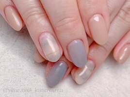 チェックとブランケットネイル☆