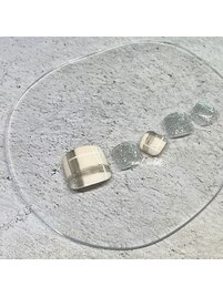 チェック×ラメ