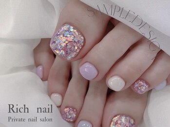 リッチネイル(Rich nail)/【フット】極上ワンカラー