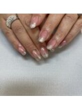 ネイルサロン エーナイン 札幌月寒店/馴染みカラーとラメグラ*♪